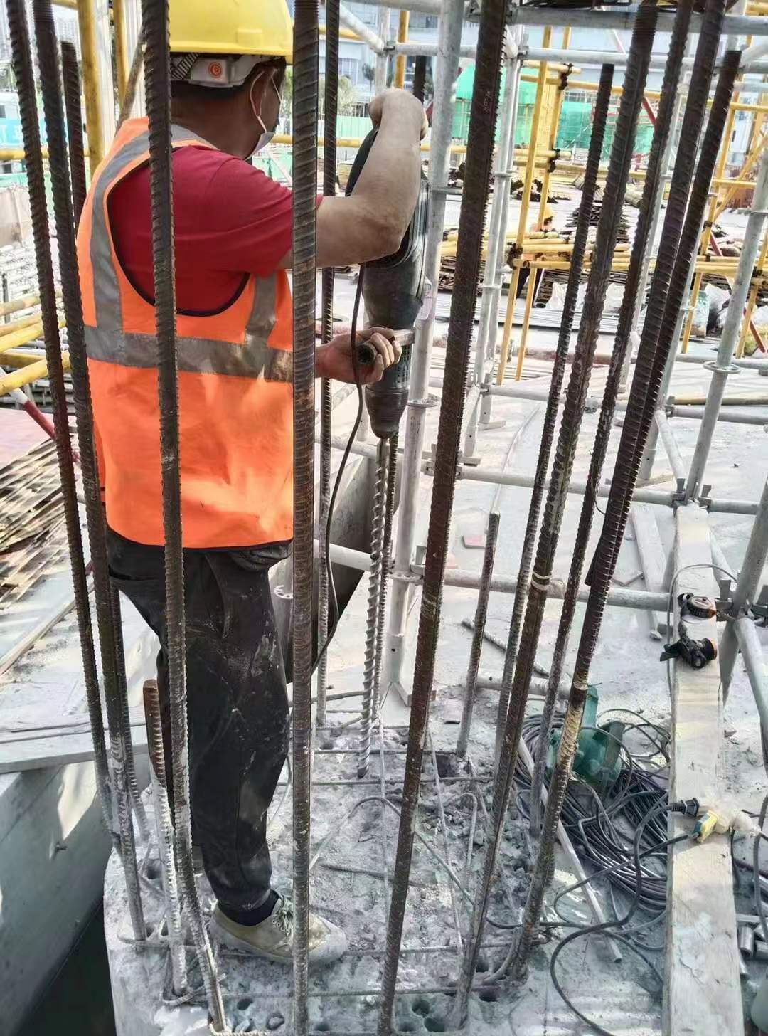 汉南增大截面法加固框架柱施工方案